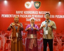 Wakil Walikota Pagar Alam Hj. Bertha Hadiri Rakornas Pembentukan Pasukan Pengibar Bendera Pusaka Tahun 2026 di Jakarta