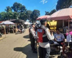 Gencarkan Patroli Perintis Presisi dan Himbauan Kamtibmas di Pasar Dempo Permai Polres Pagar Alam