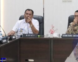 BUPATI ABUSAMA PIMPIN RAPAT KOORDINASI PERSIAPAN RAPAT PARIPURNA HUT KE-22 KABUPATEN OKU SELATAN