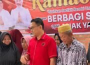 Devi Arianto Ketua DPRD Muratara Salurkan 1.000 Paket Sembako Untuk Anak Yatim dan Lansia