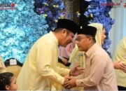 Bupati Muratara H. Devi Suhartoni Hadiri Open House Idul Fitri 1447 H Gubernur Sumsel