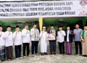 Sekda Ali Sadikin Hadiri Sholat Idul Adha dan Dilanjutkan Penyerahan Sapi Kurban Bantuan Presiden Prabowo Subianto